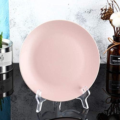 HESTYA 6 Pack 7 Inch Acrylic Easel Stand, Display Stand, Plate Holder for Display, Photo Holder Picture Frame Book(Clear) - Image 4