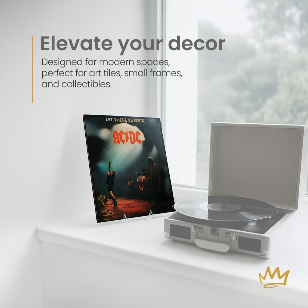 Alternative view of KINGDOM SOLUTIONS MADE IN USA 4-Pack Adjustable Acrylic Easels - Plate Stand - Sturdy Book Stand for Art, Pictures, Plates, Frames - Unique on the Market