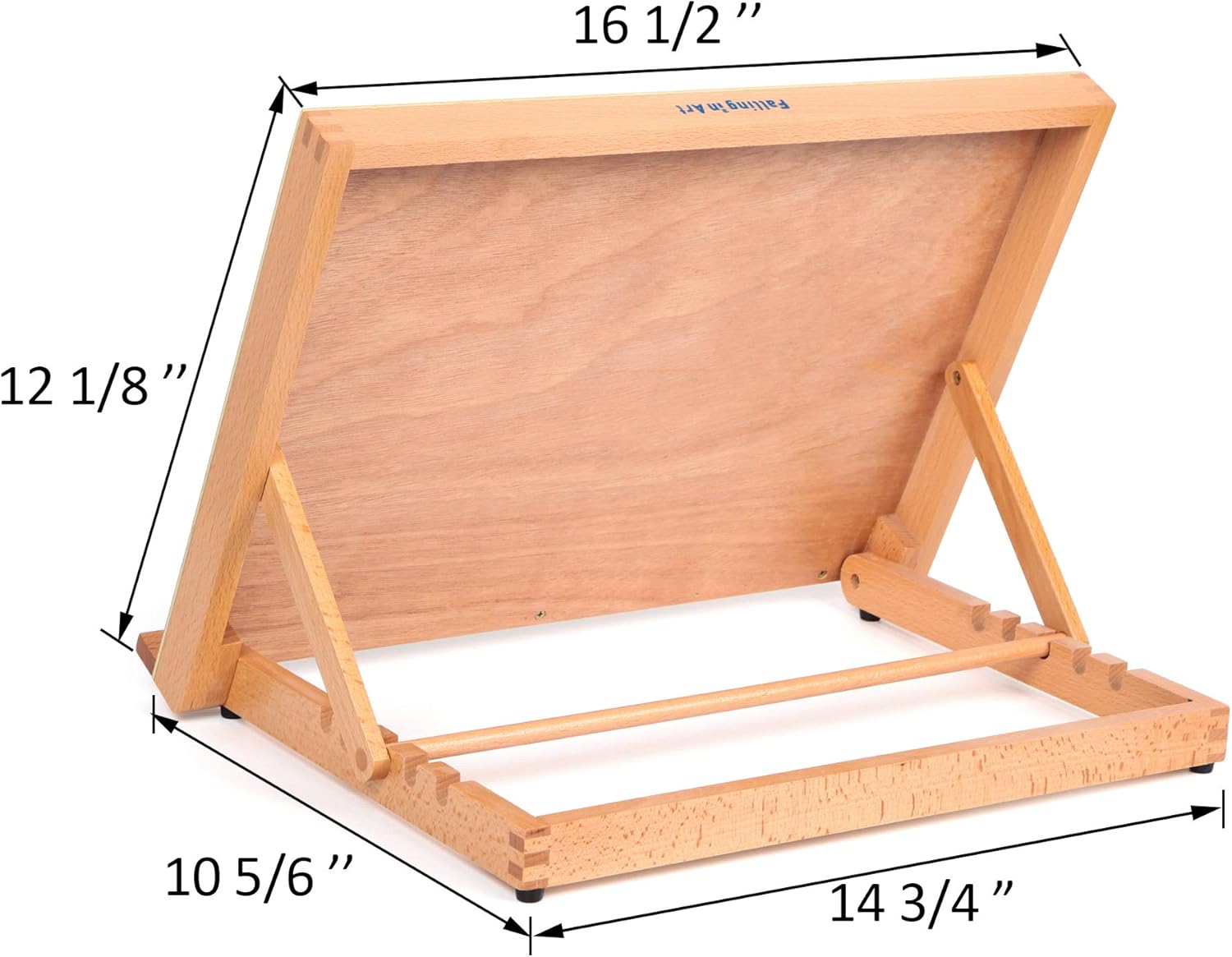 Alternative view of Falling in Art 5-Position Wood Drafting Table Easel Drawing and Sketching Board, 16 1/2 Inches by 12 1/8 Inches