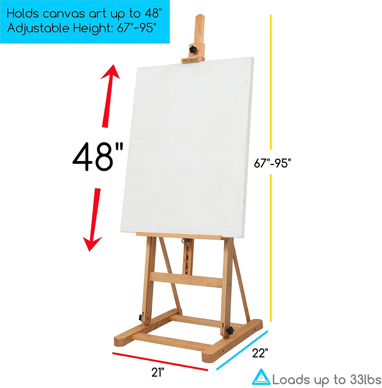 AROIC 4 Pack Art Painting Display Easel Stands,Portable Adjustable Aluminum Metal Tripod Artist Canvases Height from17 to 66 Inch Extra Sturdy forTable-Top/Floor Painting. Black with 4 Storage Bag