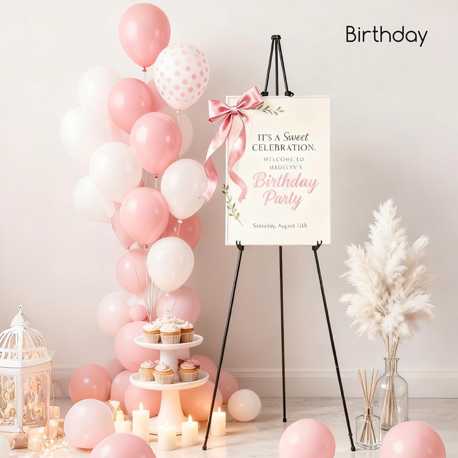 MEEDEN 6Pcs Easel Stand for Sign: 63" Art Metal Easels for Display with Bag - Portable Foldable Instant Tripod Easel Sign Stand for Wedding, Painting Canvas, Presentations, Posters