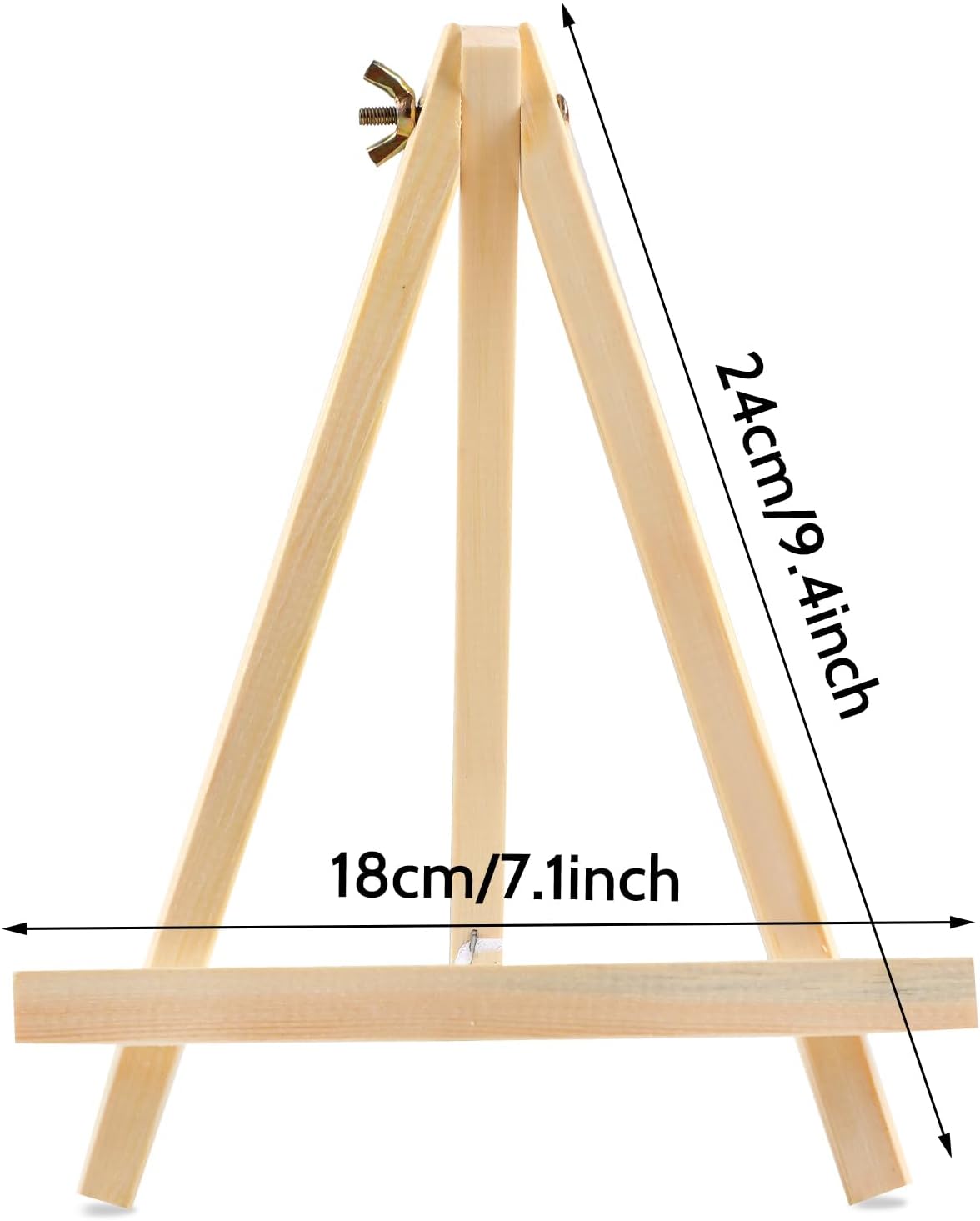 Alternative view of 12PCS 9 Inches Tabletop Easels,Wood Easels, Easel Stand for Painting Canvases, Art, and Crafts, Tripod, Painting Party Easel, Tabletop Easels for Painting, Portable Canvas Photo Picture Sign Holder
