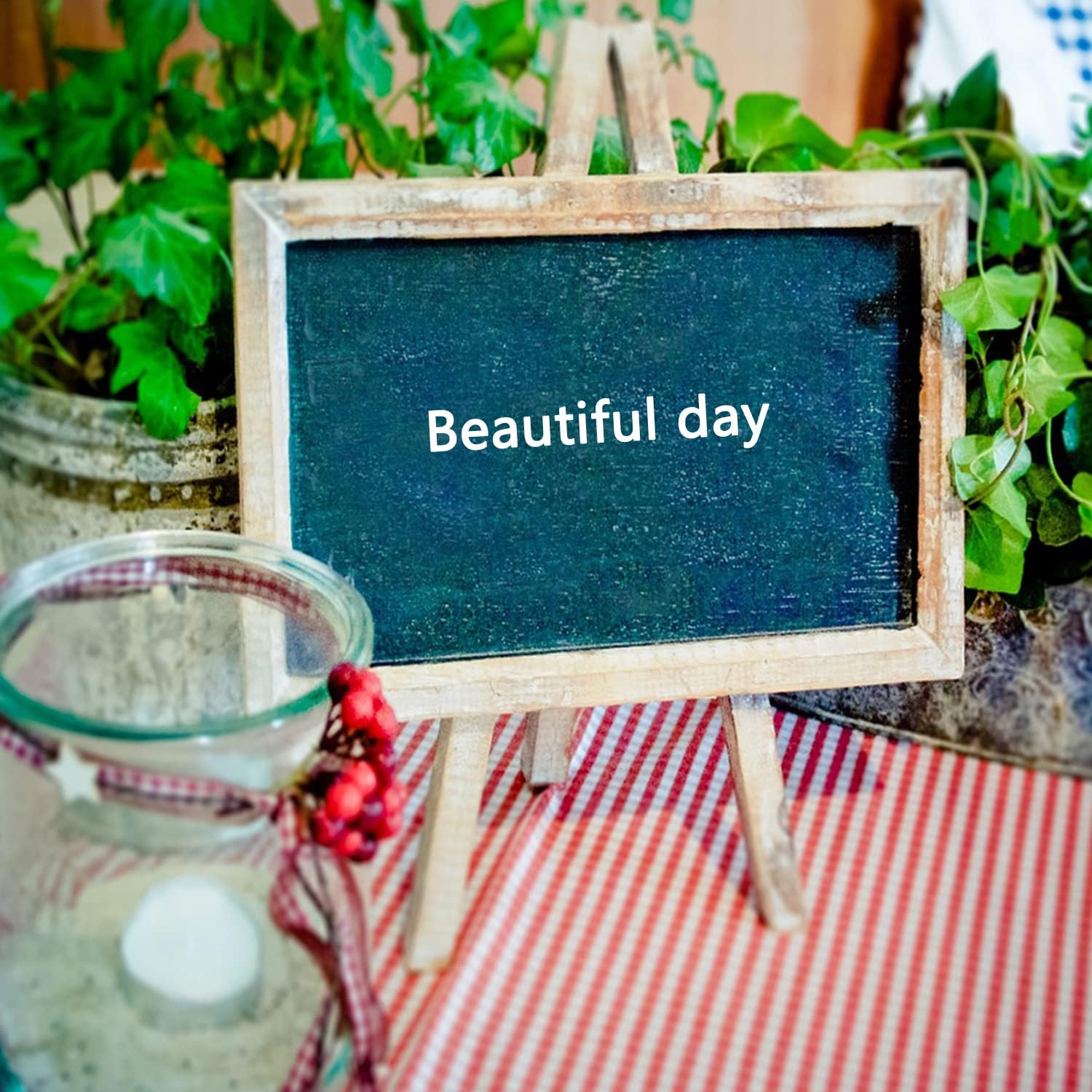 MYYZMY 5.9 Inch Mini Wood Display Easel, 10 Pcs Tabletop Easels for Displaying Photos, Picthres