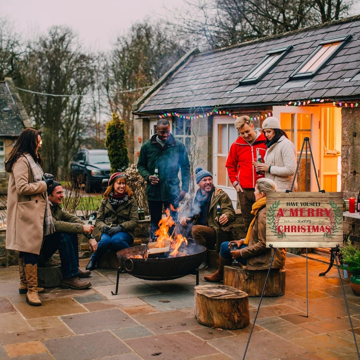 Alternative view of RRFTOK Easel Stand for Sign, 63'' Instant for Displaying - Art and Crafts Foldable Portable Ground Easels for Wedding Sign and Poster Display Stand - with Portable Bag Black 1-Pack.