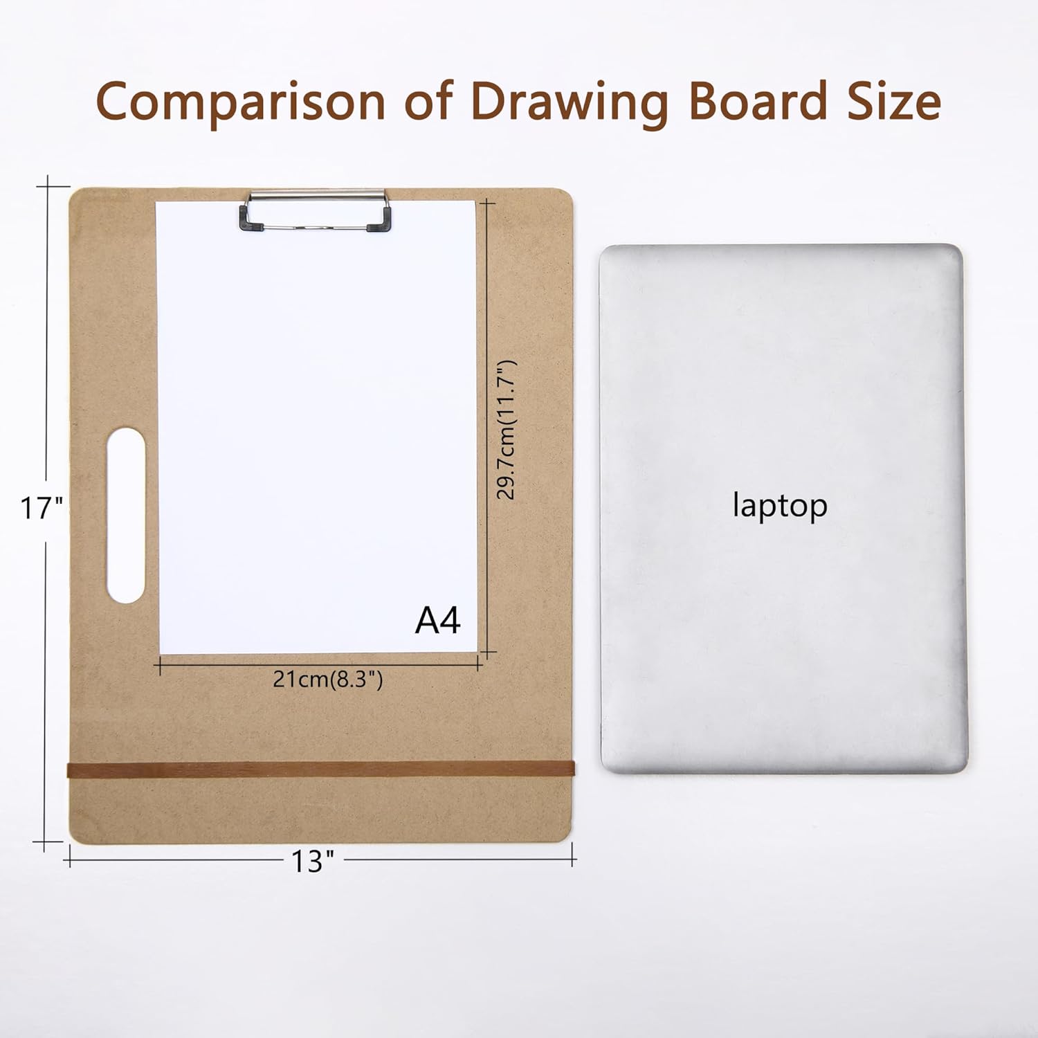 13" x 17" Artist Sketch Board with Handle - Portable Clipboard for Painting and Drawing, Art Supplies for Adults by TX Liteart