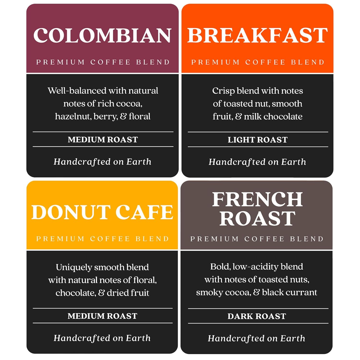 Alternative view of Copper Moon Single Serve Coffee Pods For Keurig K-Cup Brewers, Light Medium & Dark Roast, Variety Pack, 80 Count