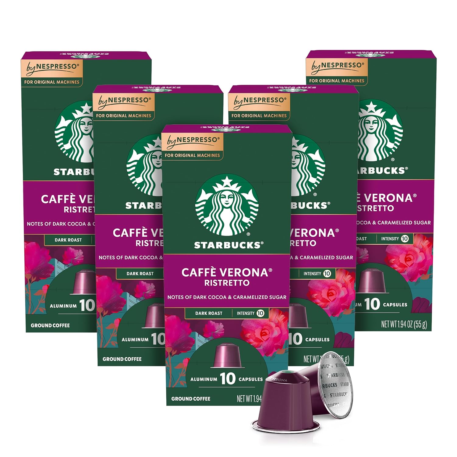 Starbucks by Nespresso Original Line, Intense Variety Pack, 50-count Espresso Pods - Image 6