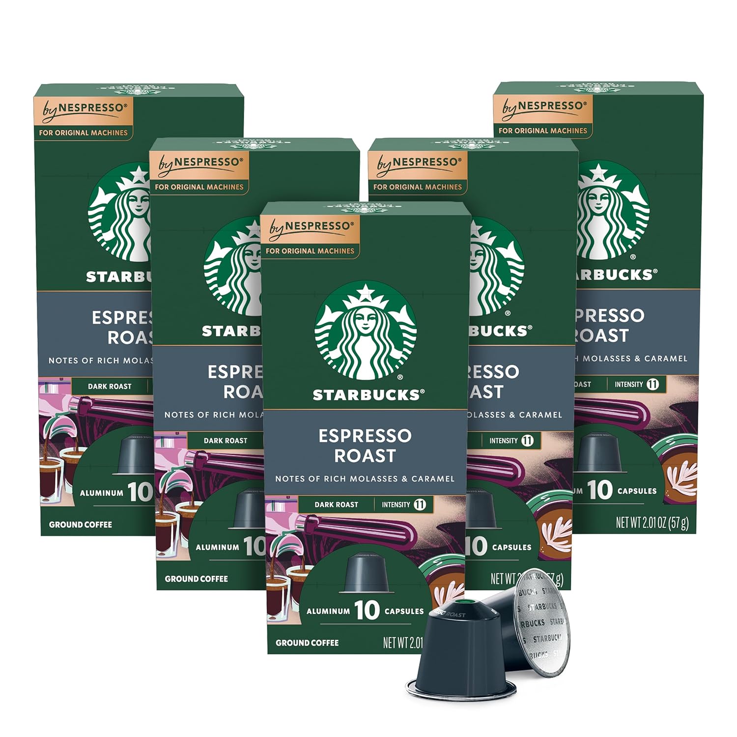 Starbucks by Nespresso Original Line, Intense Variety Pack, 50-count Espresso Pods - Image 8