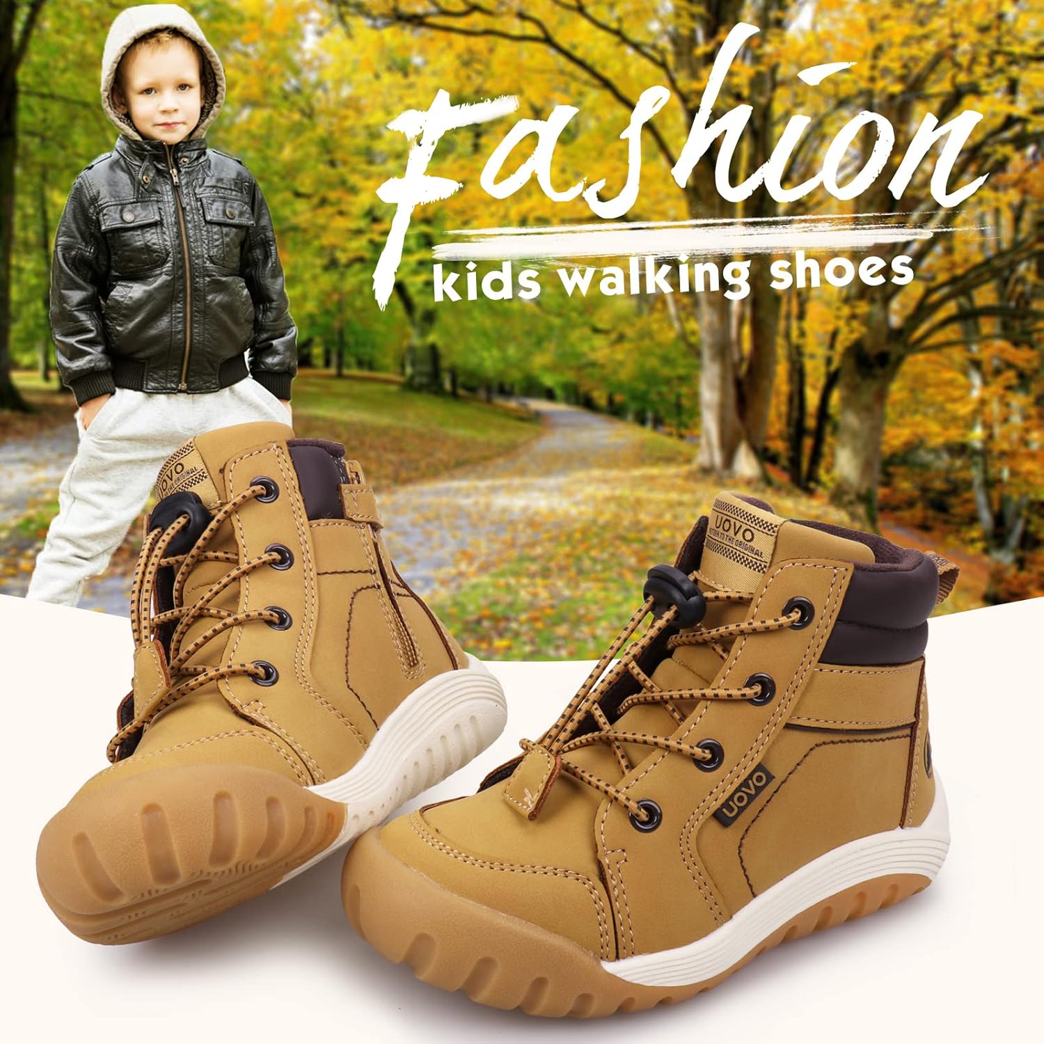 Eggseed Boys Snow Fashion Boots Winter Waterproof Slip Resistant Outdoor Ankle Walking Sports Shoes (Toddler/Little Kid/Big Kid)
