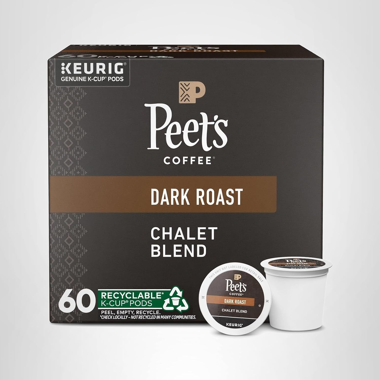 Peet's Coffee, Dark Roast Keurig K-Cup Pods 100% Arabica Coffee, Major Dickason's Blend 75 Count (1 Box of 75 Pods) - Image 8