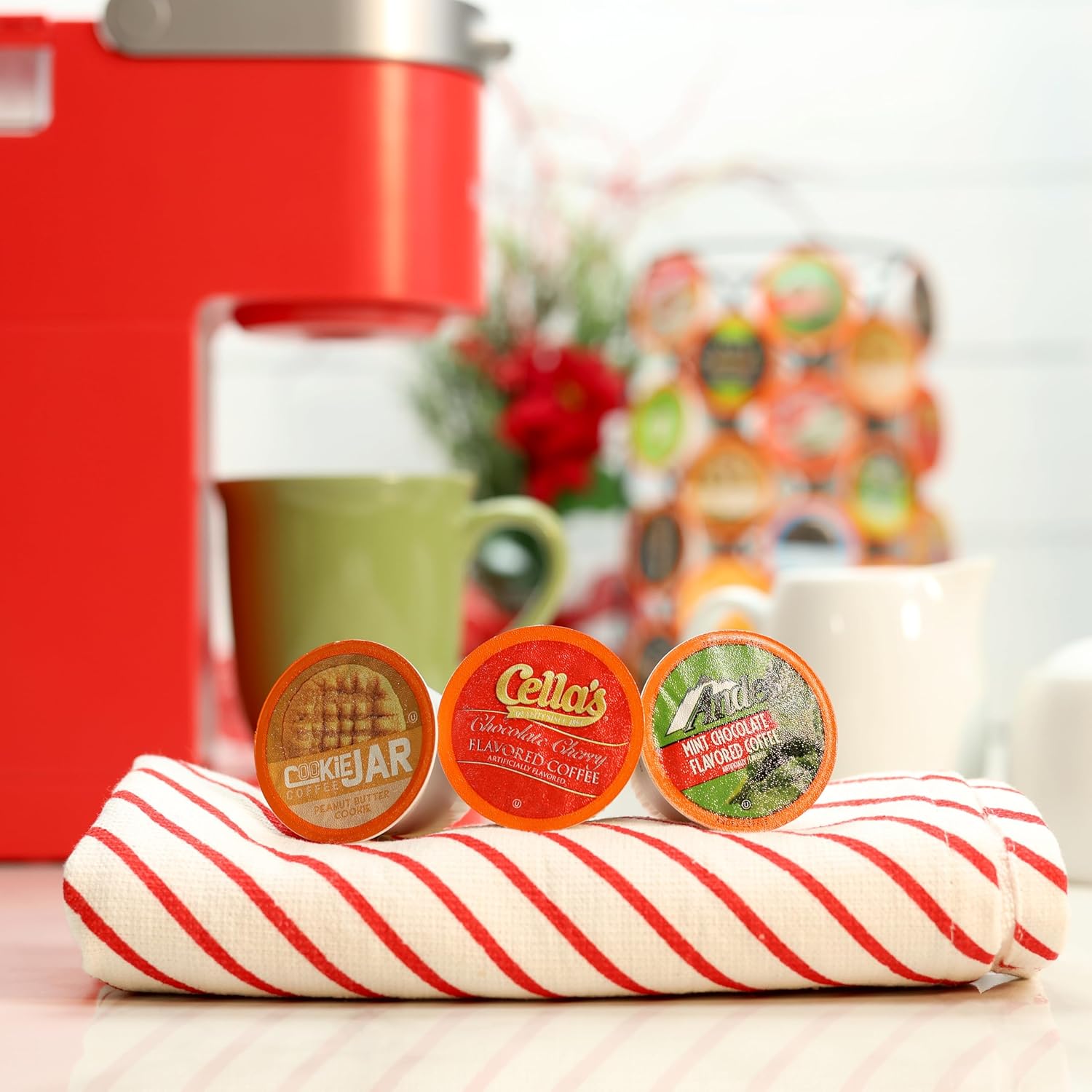 Two Rivers Coffee Sleigh All Day Holiday Coffee Pods Compatible with Keurig K Cup Brewers, Assorted Coffee Sampler, 40 Count (Pack of 1) - Image 3