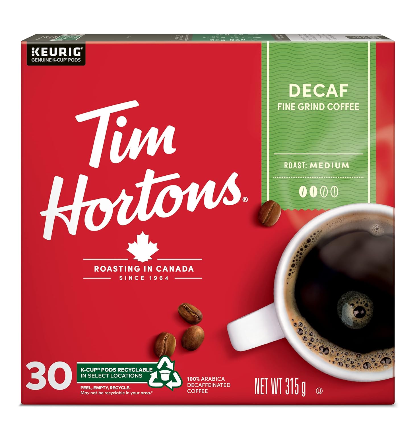 Tim Hortons Coffee Variety Pack, Single-Serve K-Cup Pods Compatible with Keurig Brewers, 90ct K-Cups Total, Red - Image 4