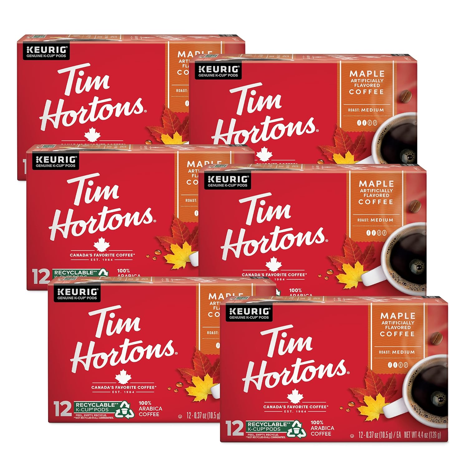 Tim Hortons Coffee Variety Pack, Single-Serve K-Cup Pods Compatible with Keurig Brewers, 90ct K-Cups Total, Red - Image 5