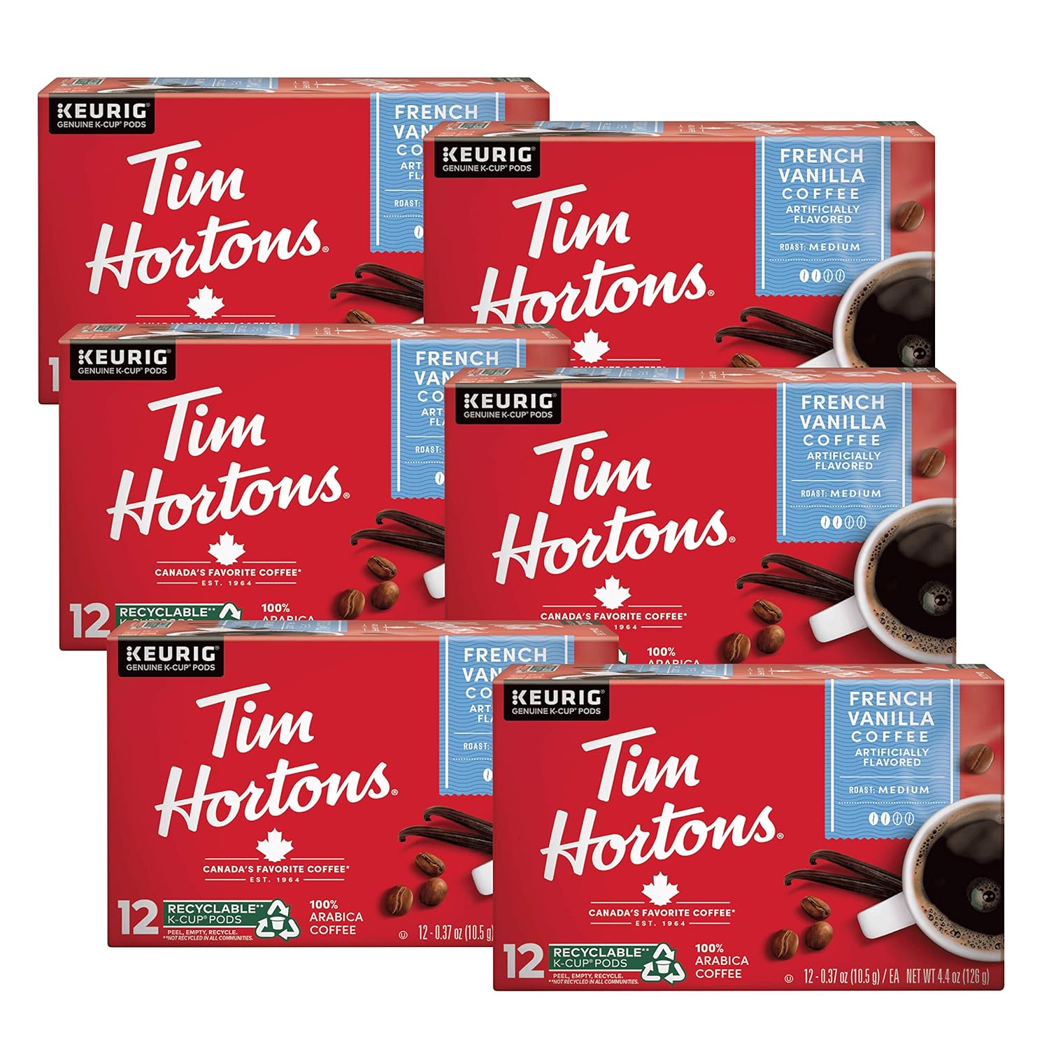 Tim Hortons Coffee Variety Pack, Single-Serve K-Cup Pods Compatible with Keurig Brewers, 90ct K-Cups Total, Red - Image 6
