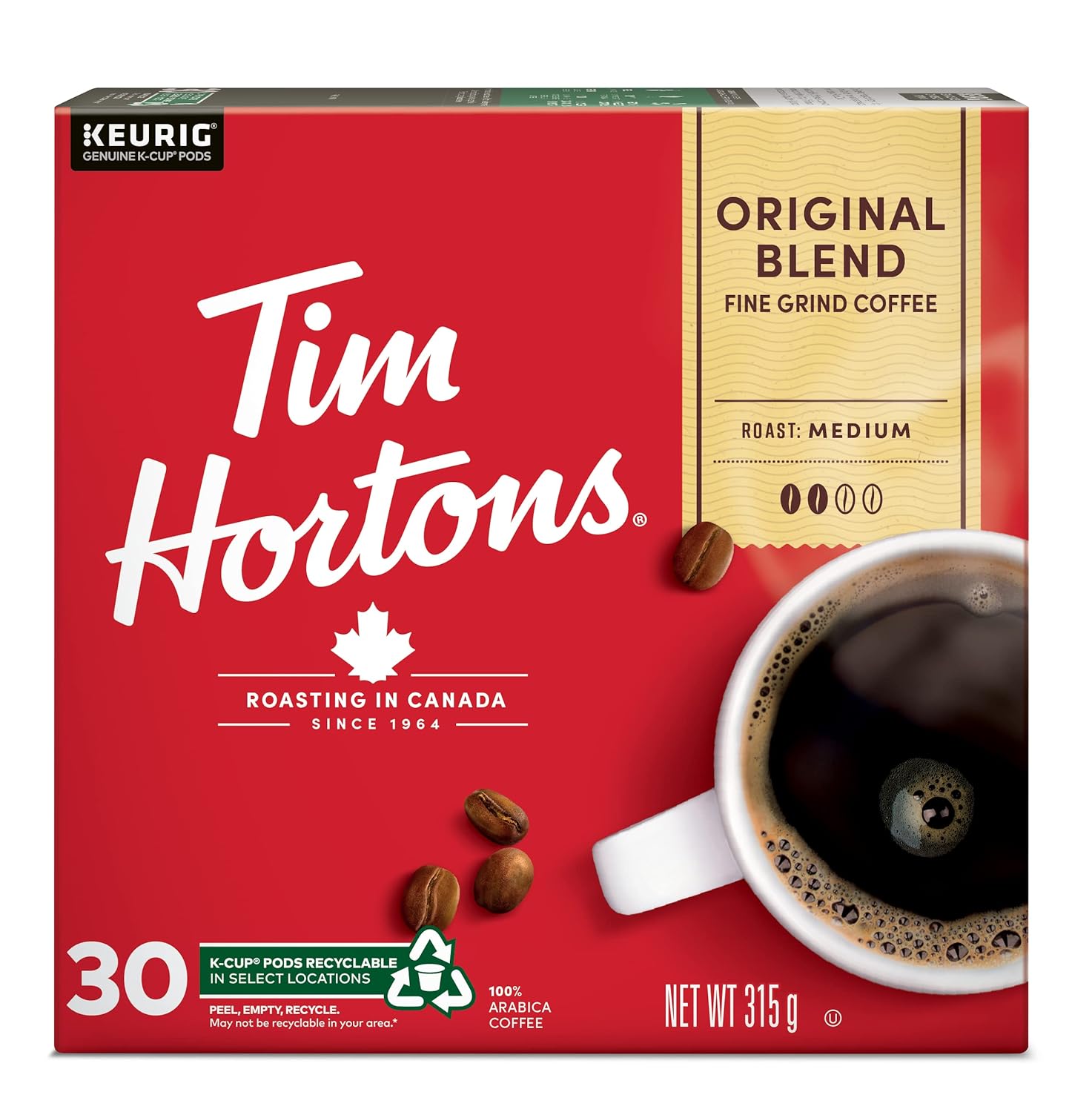 Tim Hortons Coffee Variety Pack, Single-Serve K-Cup Pods Compatible with Keurig Brewers, 90ct K-Cups Total, Red - Image 8