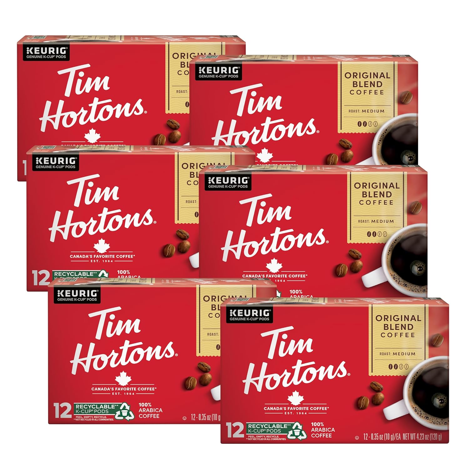 Tim Hortons Coffee Variety Pack, Single-Serve K-Cup Pods Compatible with Keurig Brewers, 90ct K-Cups Total, Red - Image 9