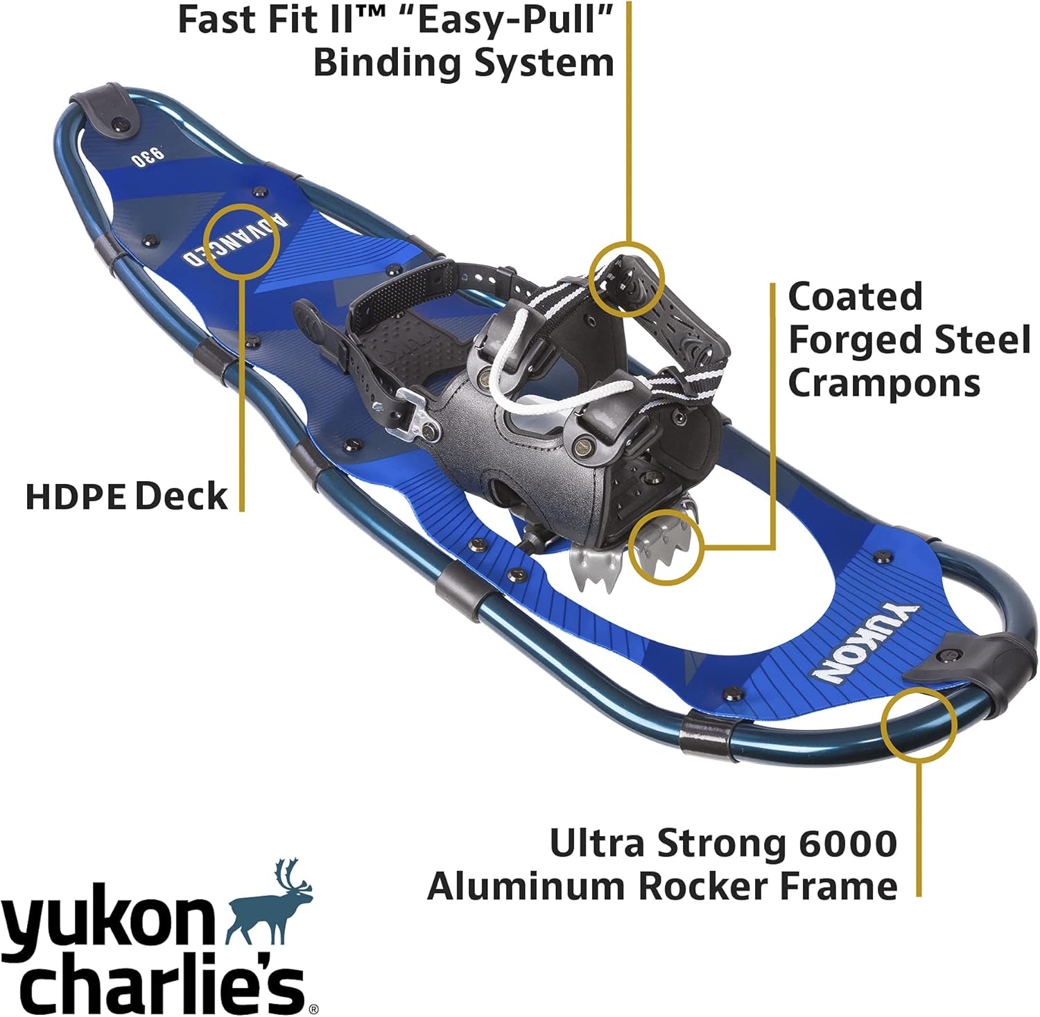 Alternative view of Yukon Charlie's Advanced Snowshoe, Men's Snowshoe, Various Sizes