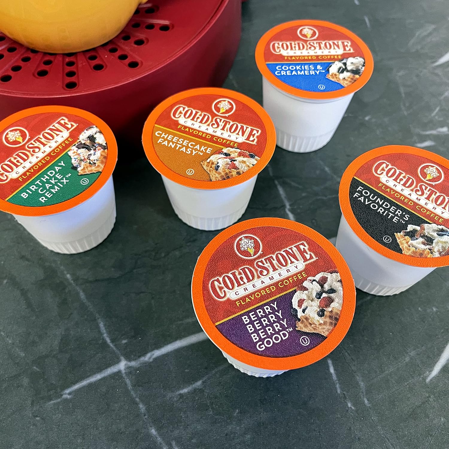 Alternative view of Cold Stone Creamery Beverages Coffee Pods Compatible with K Cup Brewers Including 2.0 - Ice Cream Flavored Assorted Variety Pack, 40 Count