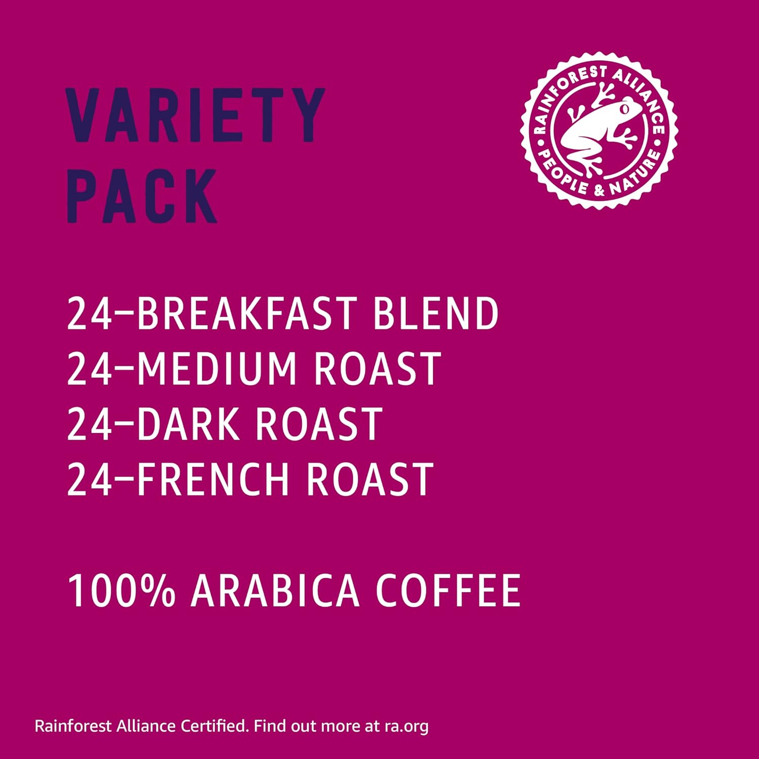 Alternative view of Amazon Brand - Happy Belly Variety Pack Compostable Coffee Pods, Compatible with K-Cup Brewer (Breakfast Blend, Dark/ Medium/ French Roast) 96 count (Pack of 1)