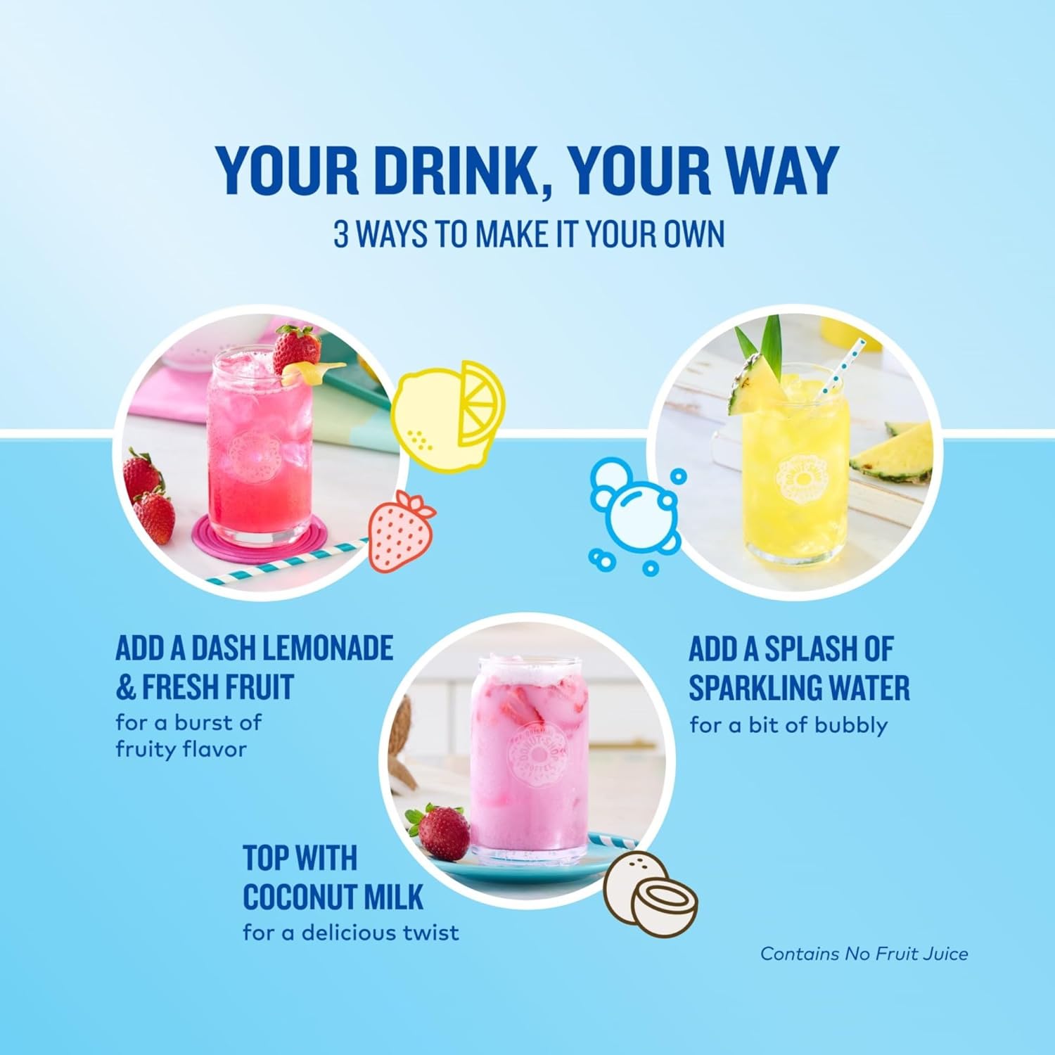 Alternative view of The Original Donut Shop, Iced Refreshers, Keurig Single Serve K-Cup Pod Variety Pack, Strawberry Acai, Pineapple Passionfruit, Mango Dragonfruit Lemonade, Berry Chill, 20-Count