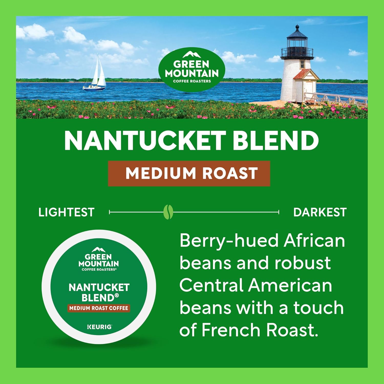 Green Mountain Coffee Roasters Nantucket Blend Keurig Single-Serve K-Cup Pods, Medium Roast Coffee, 96 Count - Image 6