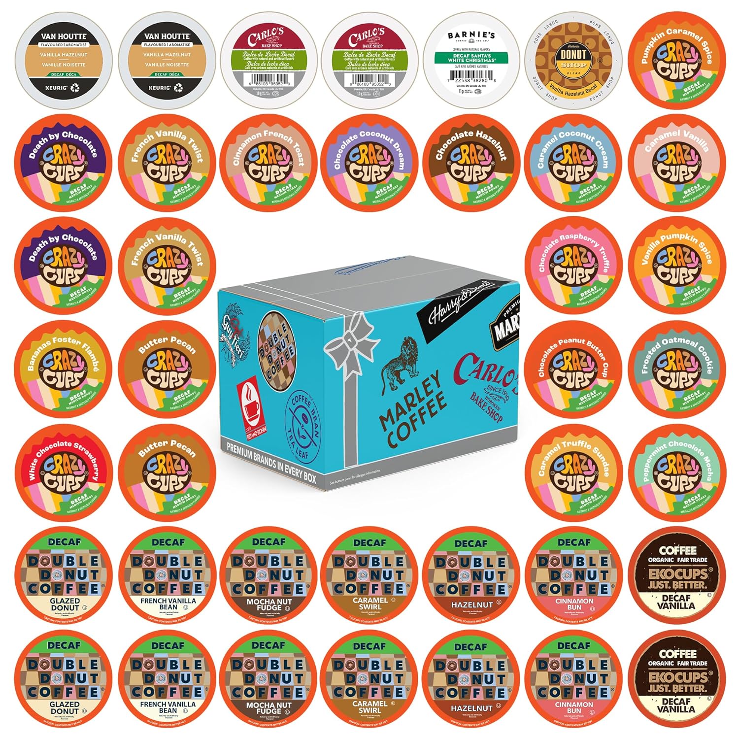 Coffee Pods Variety Pack Sampler, Coffee Lovers Single-Serve Capsules & Pods For Keurig K Cup Machines, Assorted Variety Pack, 40 Count - Image 9