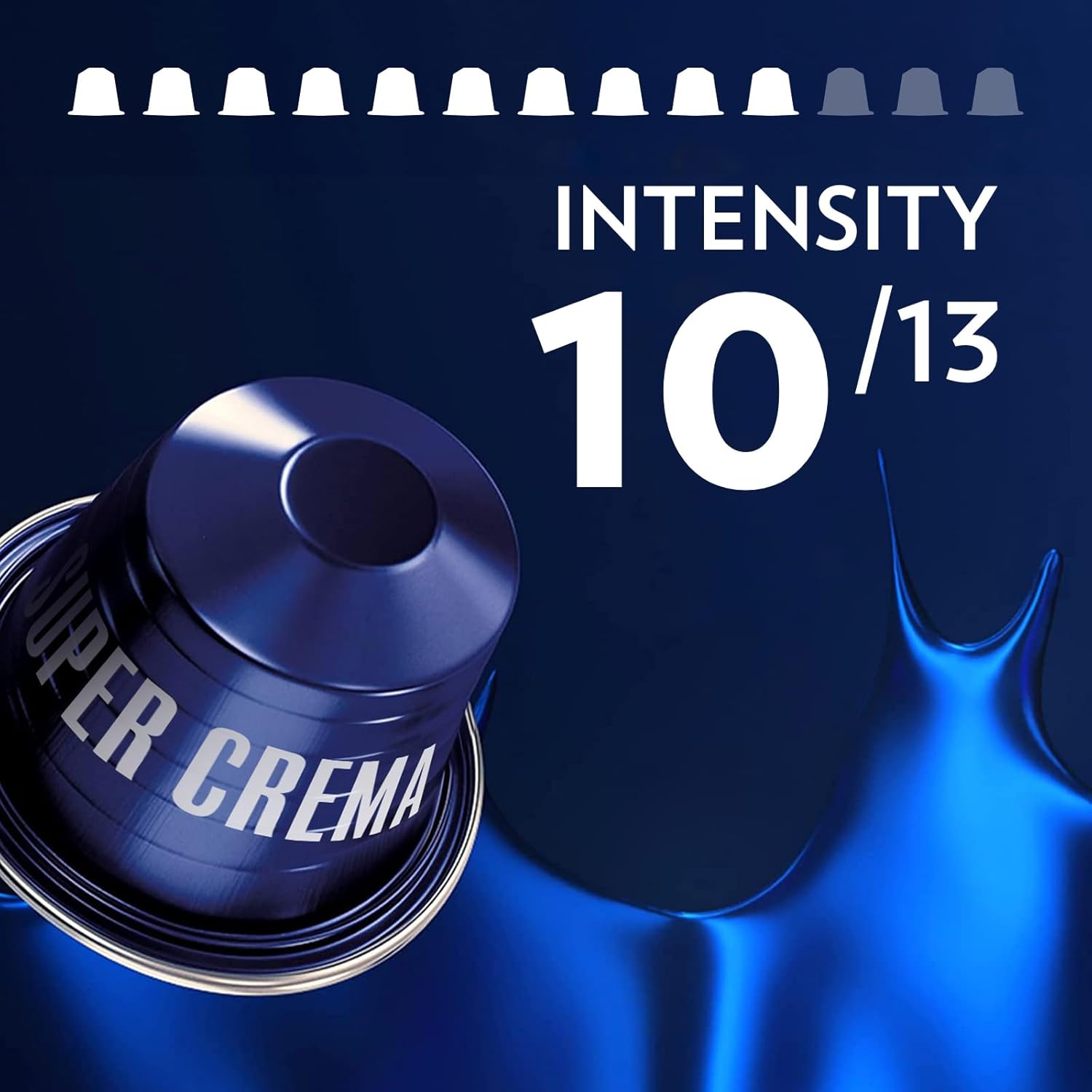 Alternative view of Lavazza Super Crema Aluminum Capsules Compatible with Nespresso* Original Machines, Medium Roast, Arabica and Robusta Blend (60 Capsules)