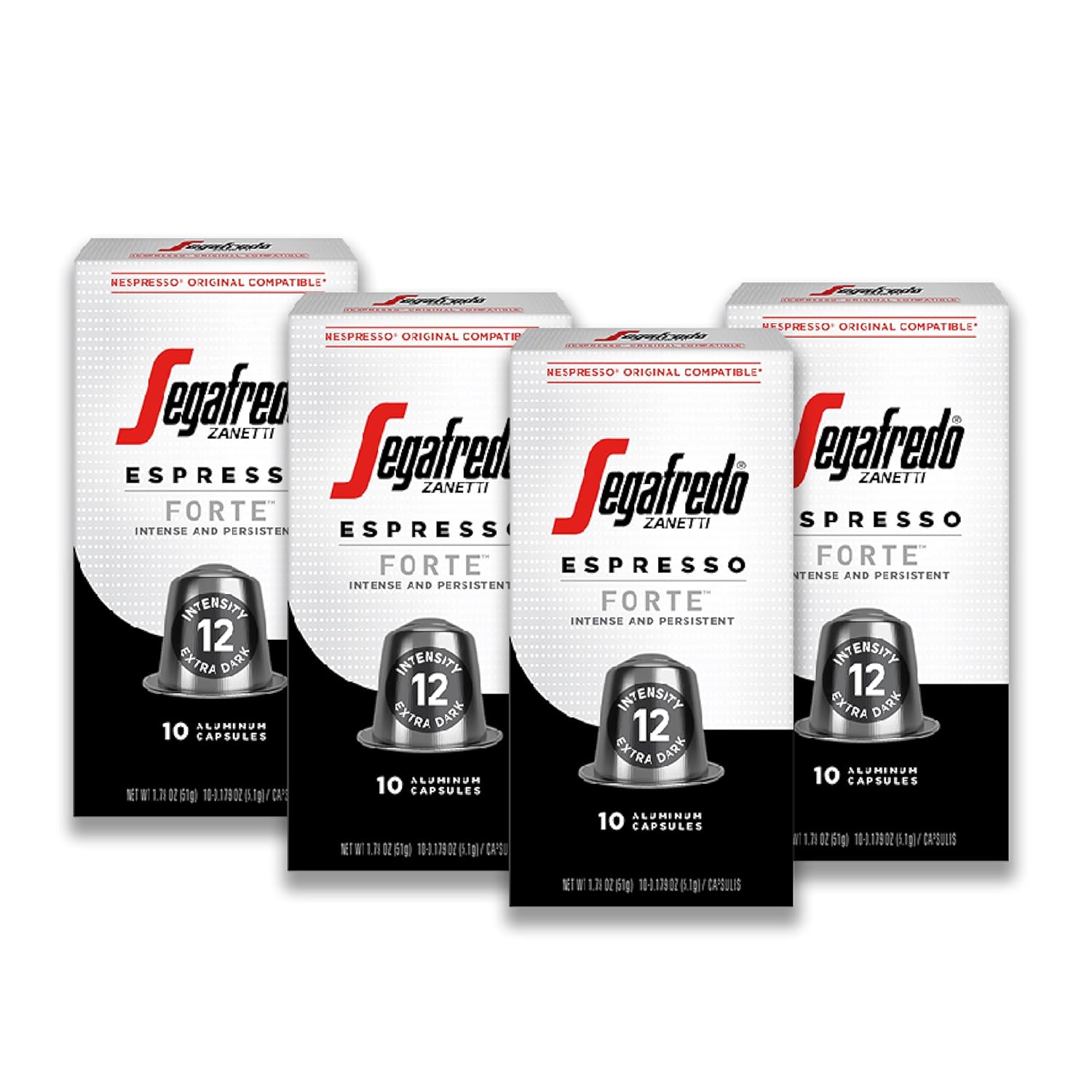 Segafredo Zanetti Espresso Capsules u2013 Aluminum Pods for Nespresso Original Machines u2013 4 Flavor Variety Pack Premium Espresso u2013 Forte, Ovation, Encore, and Sinfonia u2013 Variety, 10 Count (Pack of 4) - Image 6