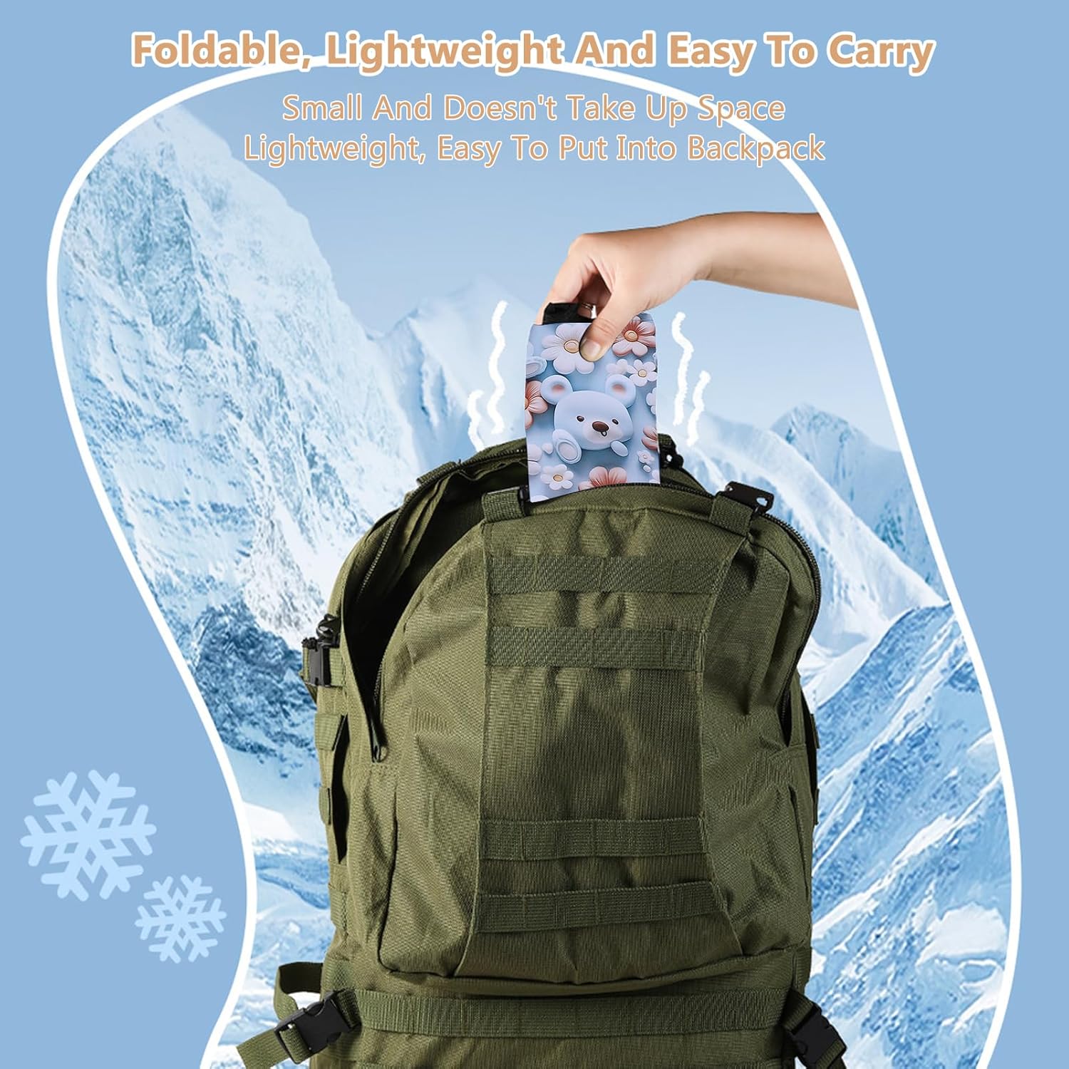 Alternative view of Decumeby Kids Snow Gaiters, Adjustable Rainproof Snow Boot Gaiters, Girls Cartoon Leg Covers with TPU Anti Slip Strip for Hiking Skiing