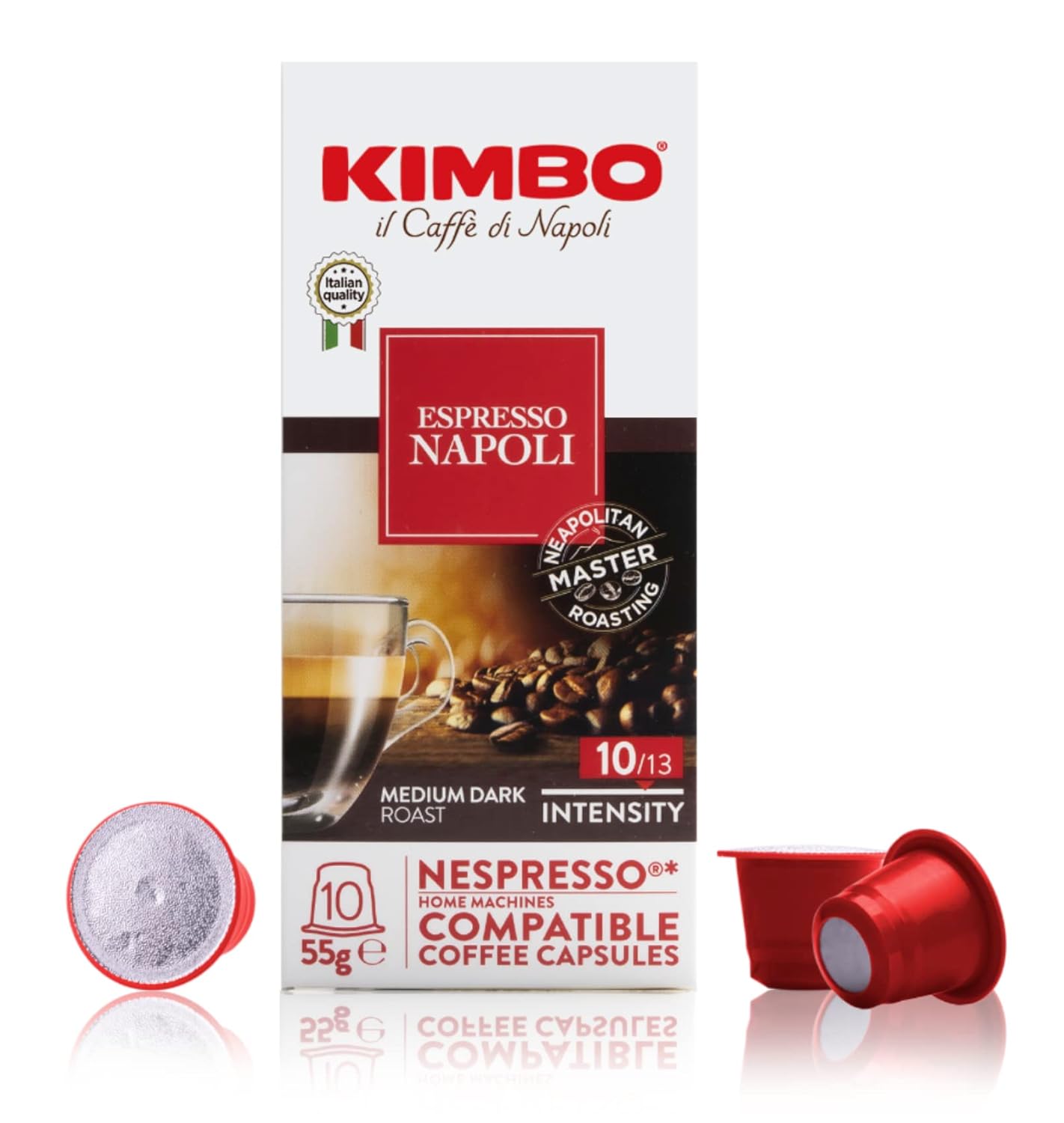 Alternative view of Kimbo Espresso Napoli Nespresso Capsules, 100% Arabica Coffee (Pack of 100 Capsules)