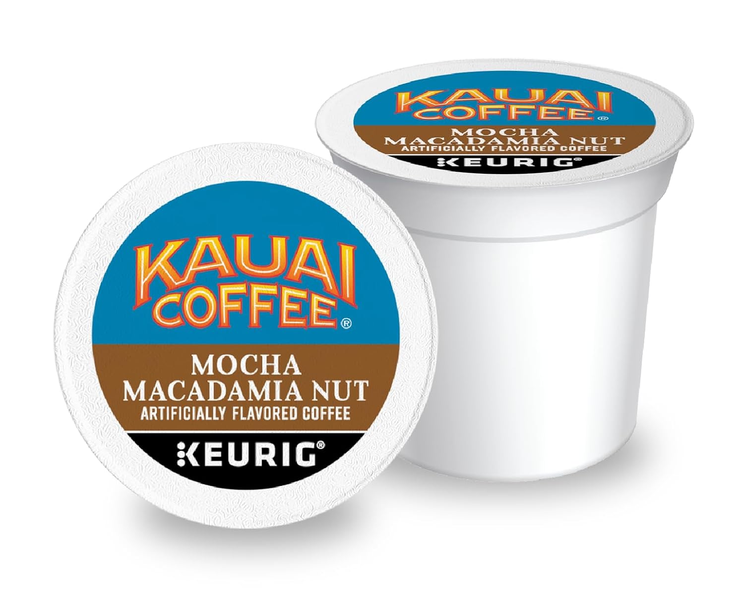 Kauai Coffee K-Cup Pods for Keurig Brewers u2013 Arabica Coffee, 10% Hawaiian u2013 Medium Roast, Savory and Chocolatey Aroma u2013 Mocha Macadamia Nut, 1 Pack of 48 Single Serve K-Cups