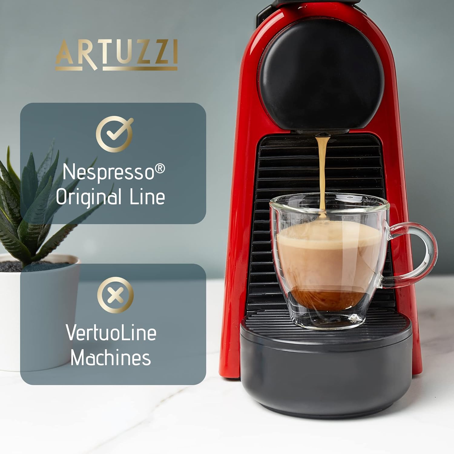 Alternative view of Artuzzi 120ct Compatible Nespresso Coffee Pods For Nespresso Original Machines | Espresso Ristretto Lungo Coffee Capsules | Espresso Variety Pack I Aluminum & Recyclable