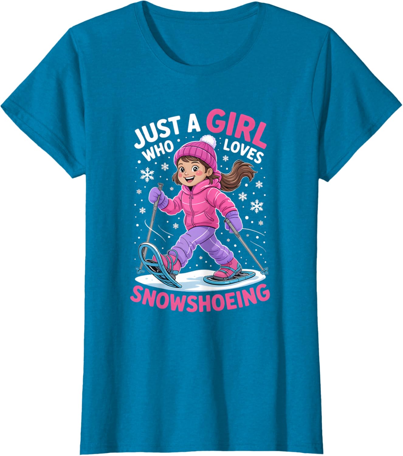 Alternative view of Girls Snowshoeing