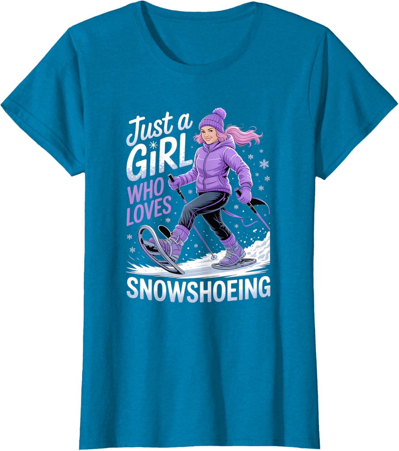 Alternative view of Girls Snowshoeing
