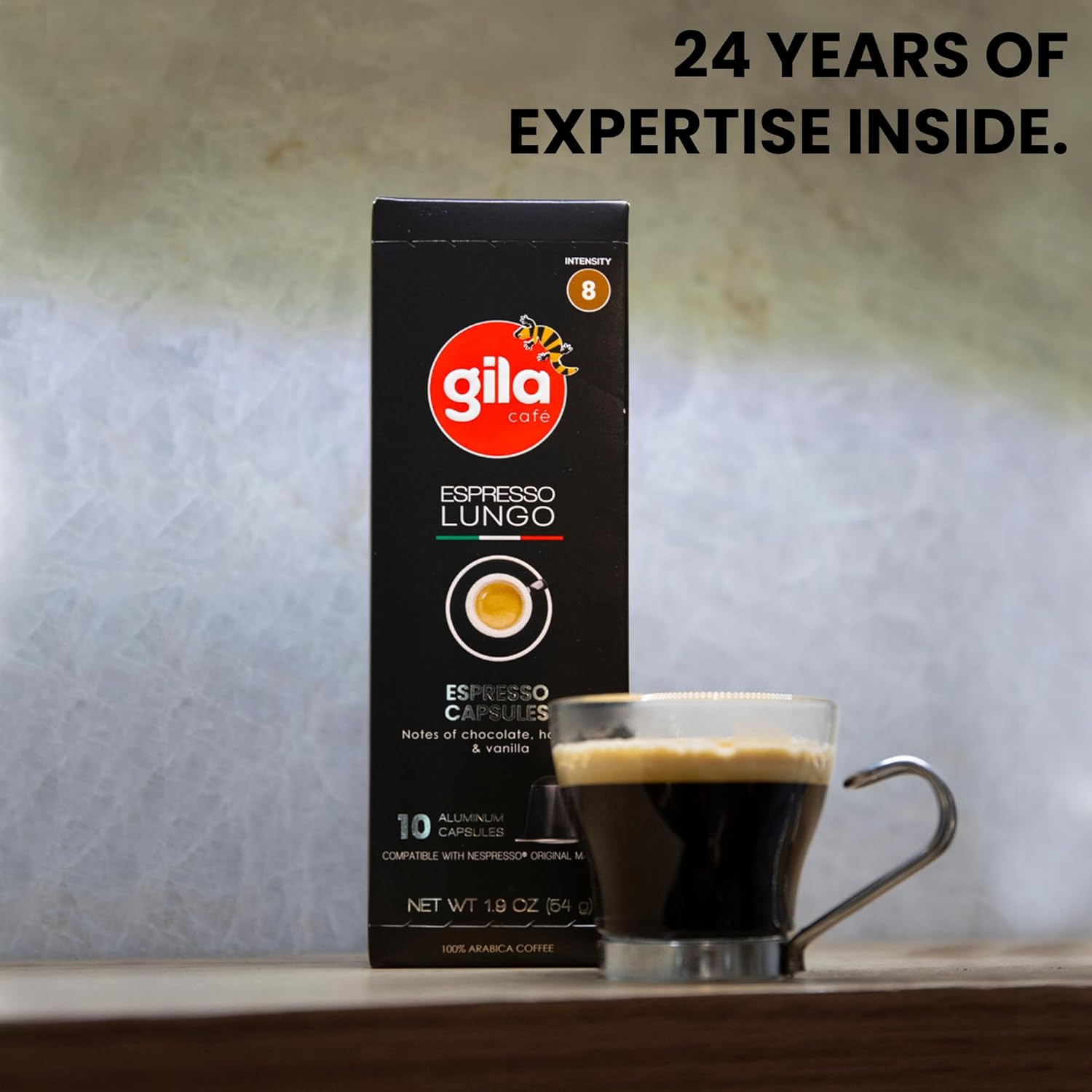 GILA Café Espresso Lungo Aluminum Coffee Capsules u2013 Medium Roast Coffee Pods Compatible with Nespresso Original Machines u2013 100% Mexican Arabica with Hazelnut & Vanilla Notes, 60 Count - Image 7