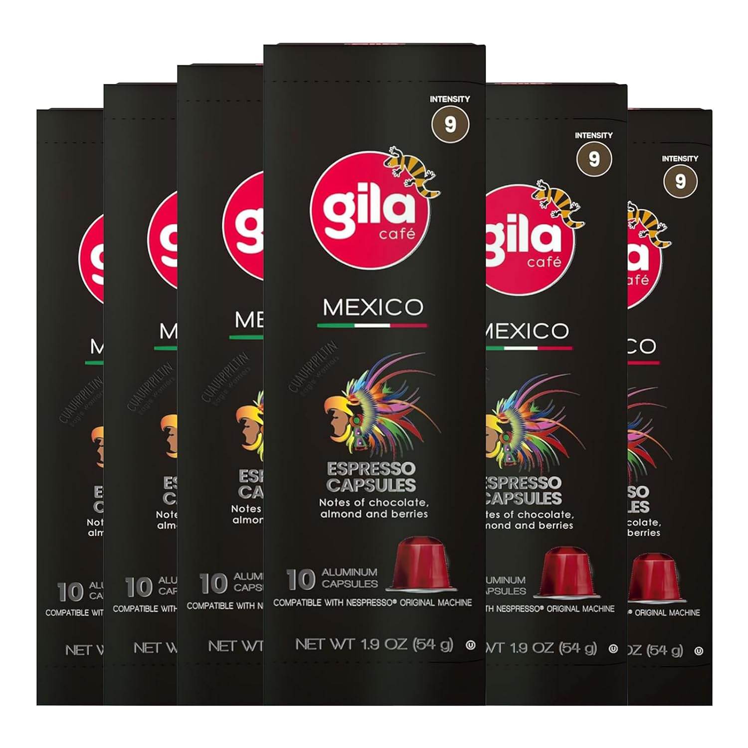 GILA Café Espresso Lungo Aluminum Coffee Capsules u2013 Medium Roast Coffee Pods Compatible with Nespresso Original Machines u2013 100% Mexican Arabica with Hazelnut & Vanilla Notes, 60 Count - Image 8