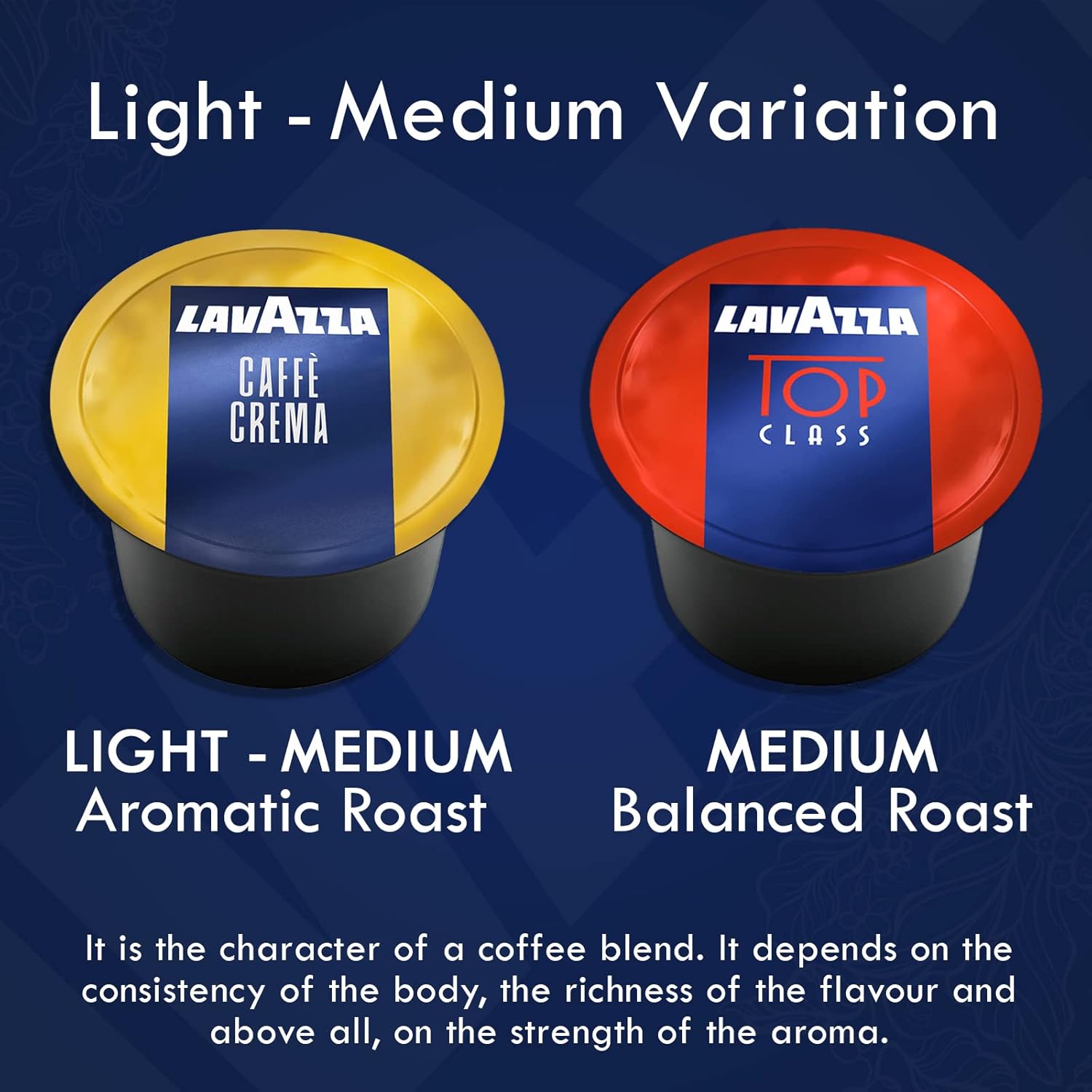 Lavazza Blue Coffee Capsules Variety Pack u2013 100 Count (50 Pods Each) u2013 Includes Top Class & Caffè Crema Blends u2013 Compatible with Lavazza LB Espresso Machines Only u2013 Premium Italian Coffee - Image 3