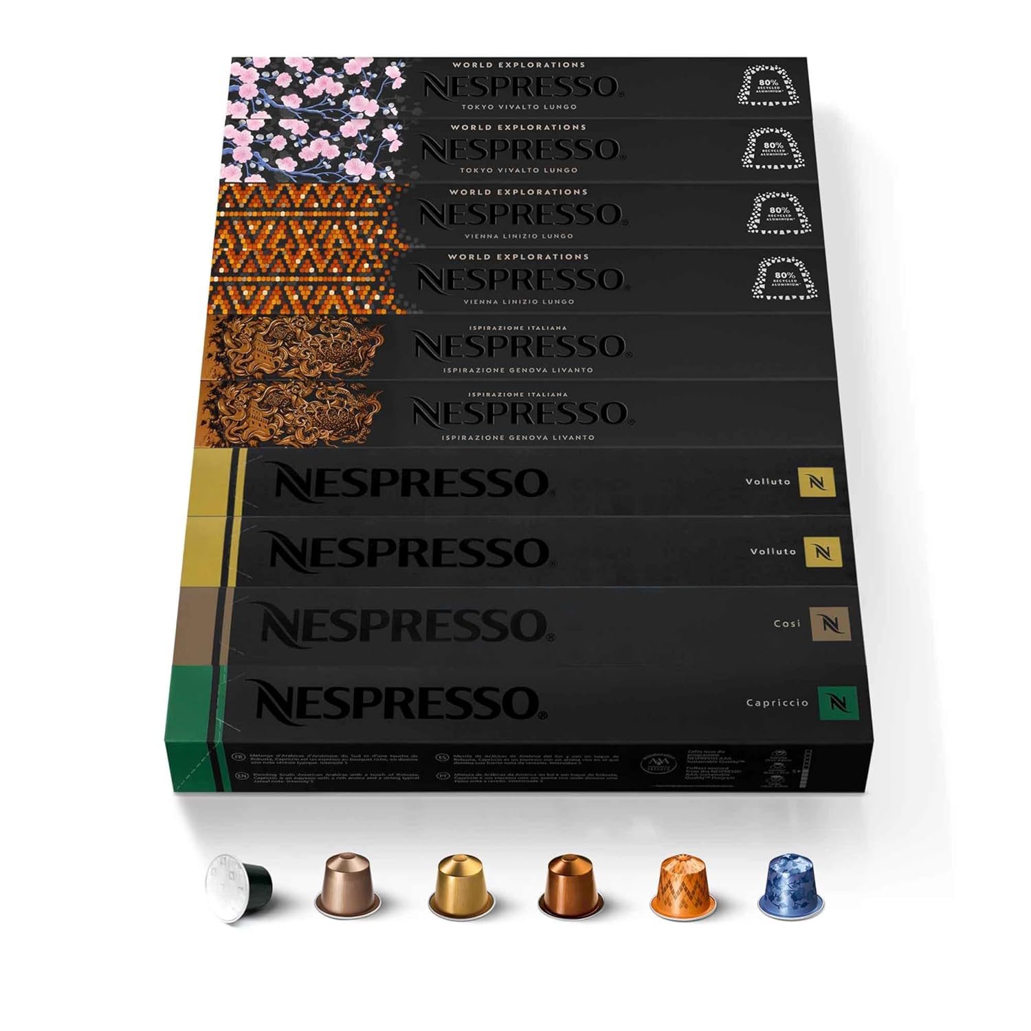 Nespresso Capsules Original, Barista Variety Pack, 100-Count Espresso Coffee Pods, Brews 3.7 fl. oz. - Image 7