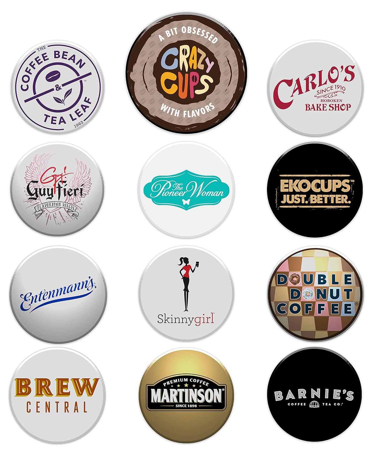 Perfect Samplers Dark Roast Coffee Pod Variety Pack - Pack for Keurig K Cups Coffee Makers, Bold 40 Count