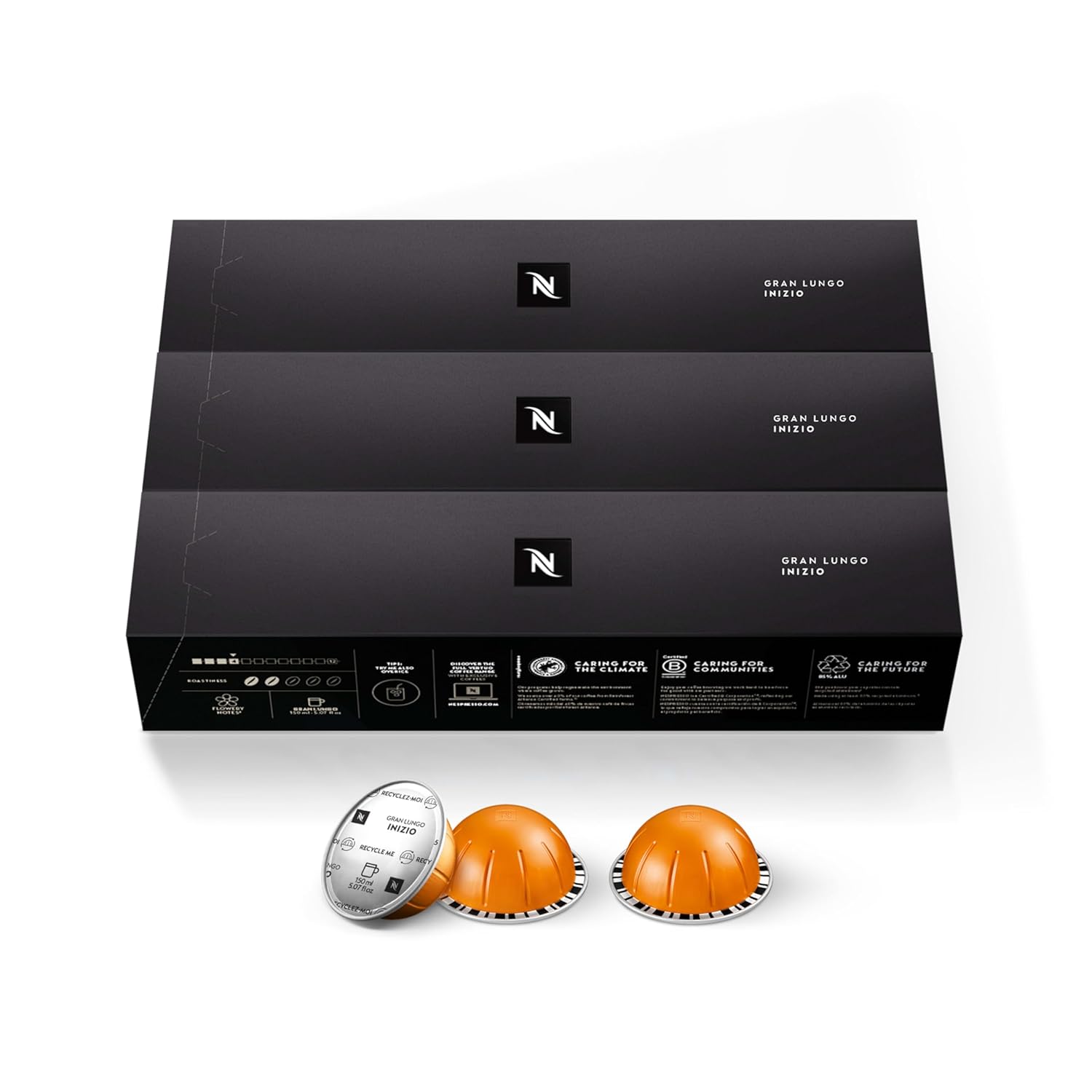 Nespresso Capsules VertuoLine, Fortado Gran Lungo Americano, Dark Roast Espresso Coffee, 30 Count Coffee Pods - Image 7