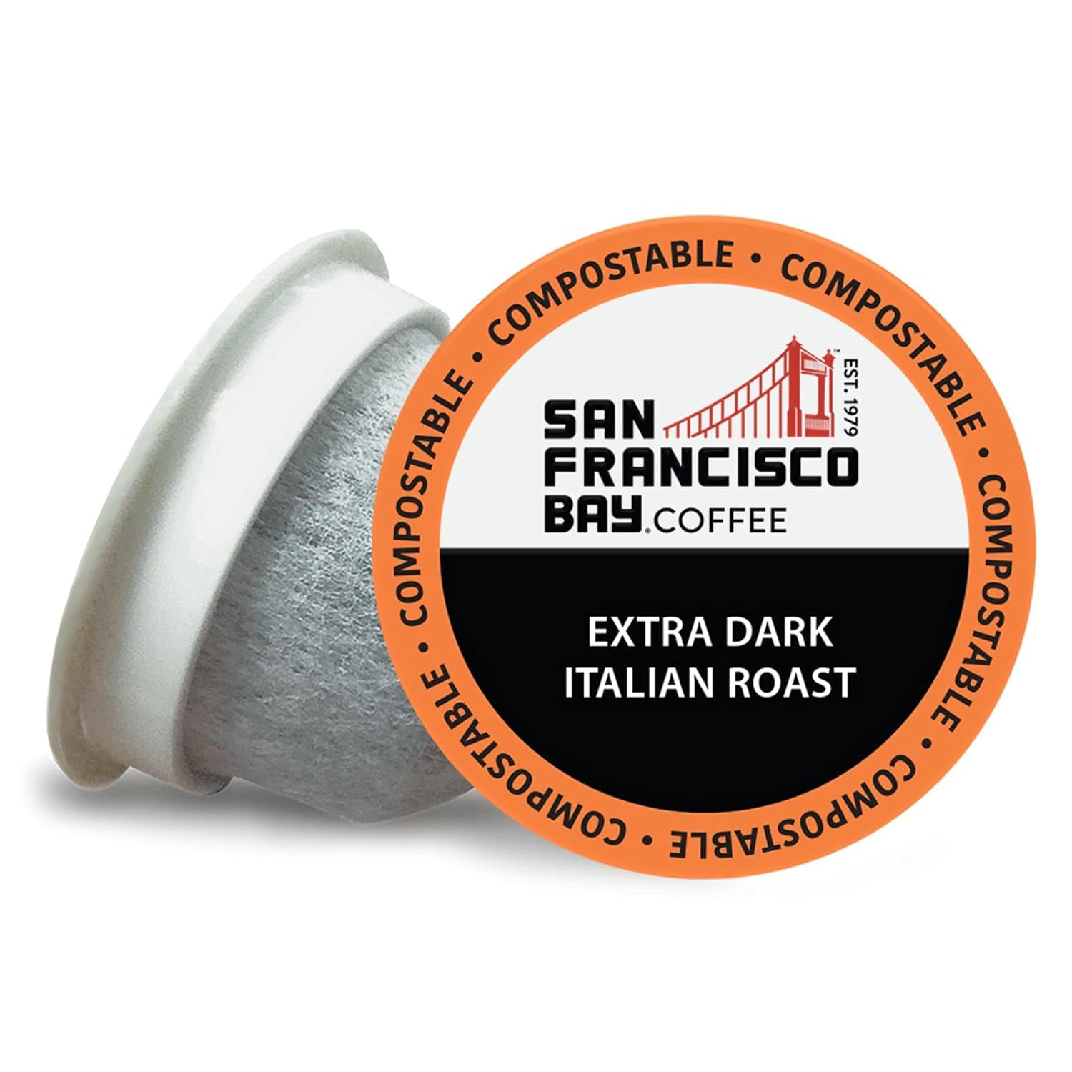 San Francisco Bay Coffee - Dark Roast - French Roast (80 ct) - Single Serve Coffee Pods, Commercially Compostable, K Cup Compatible - Image 6