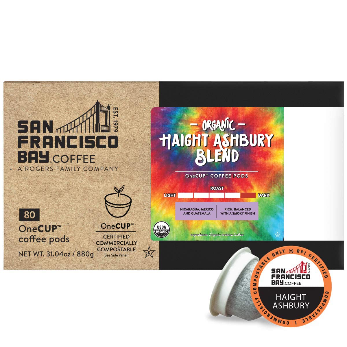 San Francisco Bay Coffee - Dark Roast - French Roast (80 ct) - Single Serve Coffee Pods, Commercially Compostable, K Cup Compatible - Image 7