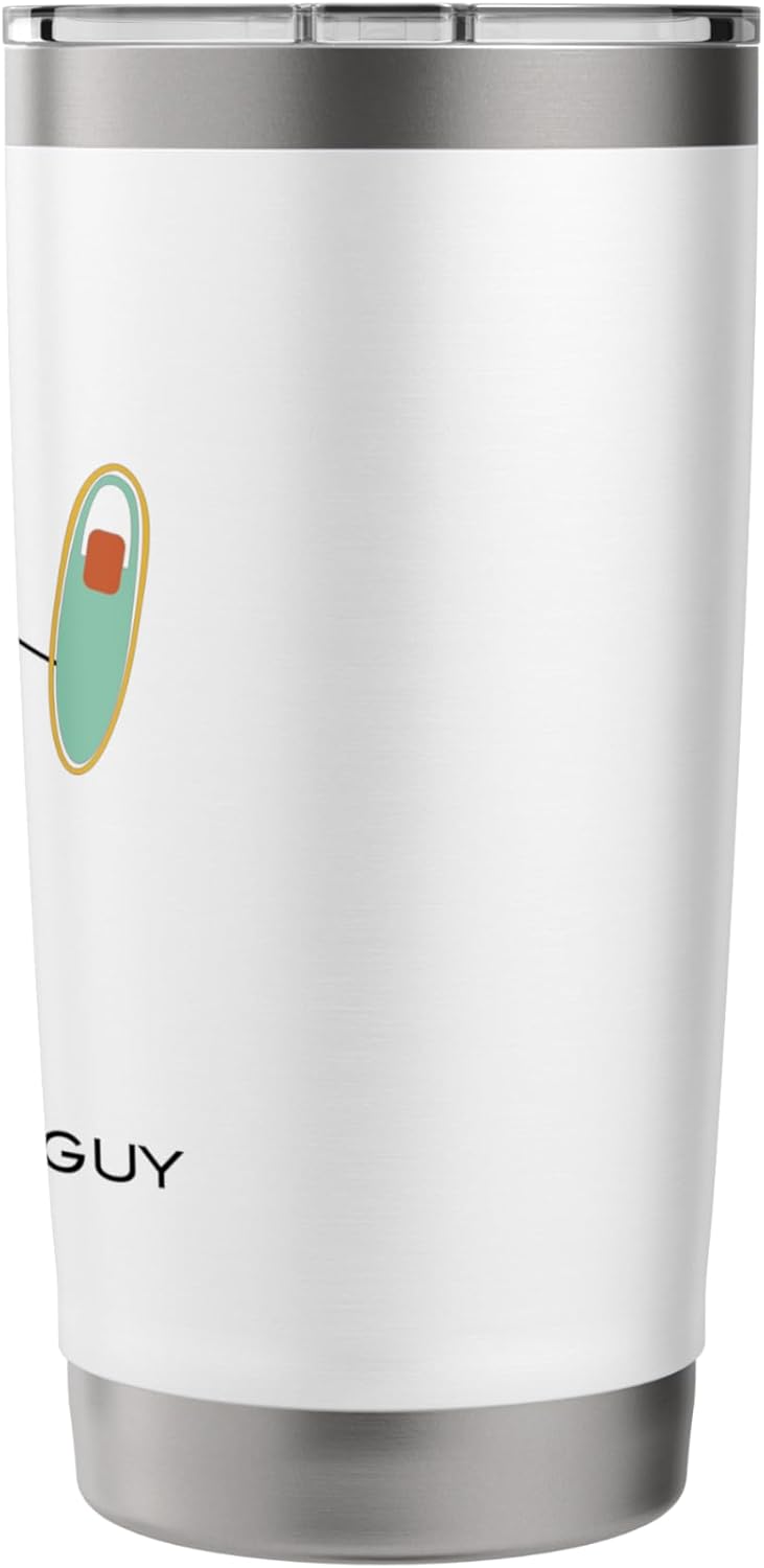 Alternative view of Funny Mens Snowshoe Guy Boys Snowshoeing Snowshoer Stainless Steel Insulated Tumbler