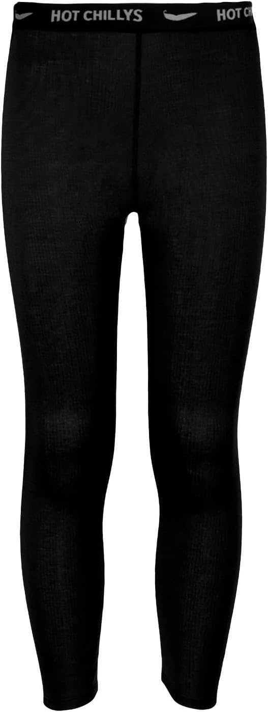 Hot Chillys Youth Peach Skins Lightweight Relaxed Fit Base Layer Bottoms | Warm Moisture-Wicking Thermal Underwear Ski Pants