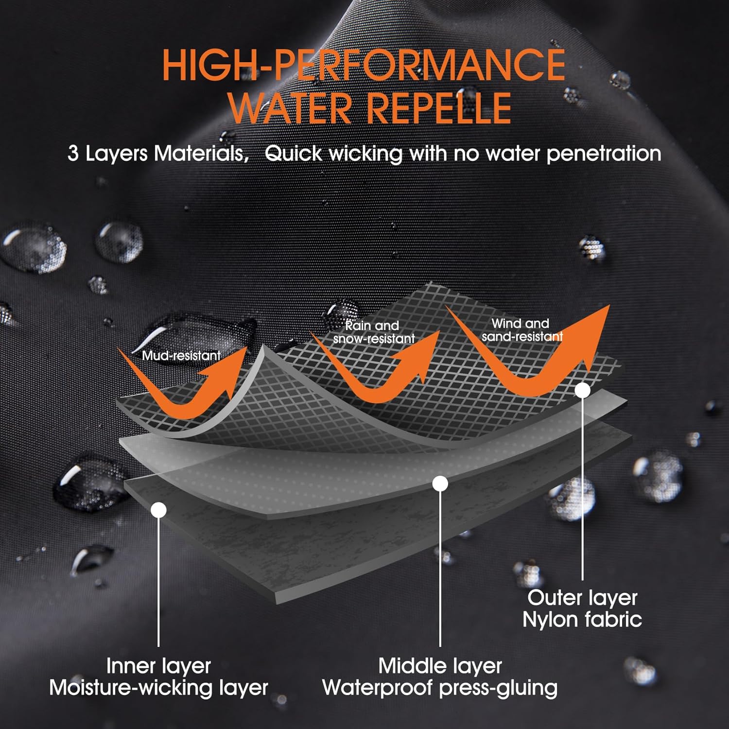 Alternative view of likloks Adjustable Leg Gaiters for Men & Women - Lightweight & Waterproof Gaiter for Hiking, Snow, Trail, Trekking, Hunting, Climbing