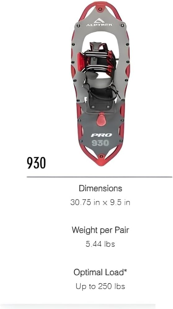 Alptrek Pro Snowshoe Sawtooth Grip. Adjustable Poles, and carring case.
