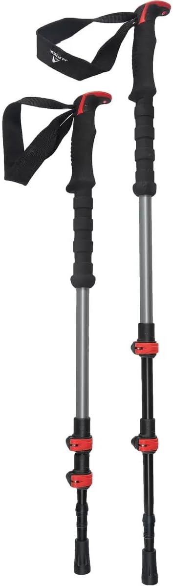 Alternative view of Alptrek Pro Snowshoe Sawtooth Grip. Adjustable Poles, and carring case.