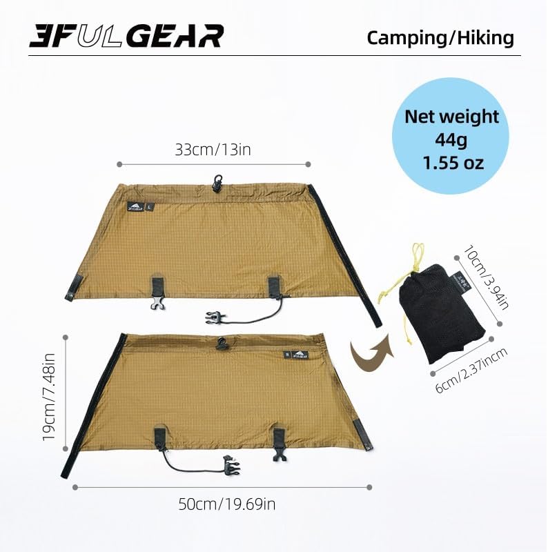 Alternative view of 3FULGEAR Ultralight Gaiters Waterproof Snow for Hiking Shoes, Lightweight & Adjustable Hiking Boot Gaiters for Men & Women, Leg Gaiters for Skiing, Walking, Climbing, Hunting, Snowshoeing