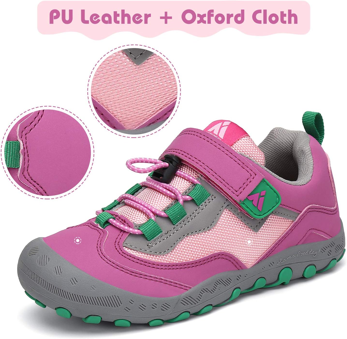 Mishansha Boy's Girl's Hiking Shoes Low Top Sneakers Outdoor Trekking Walking Climbing Running Shoes