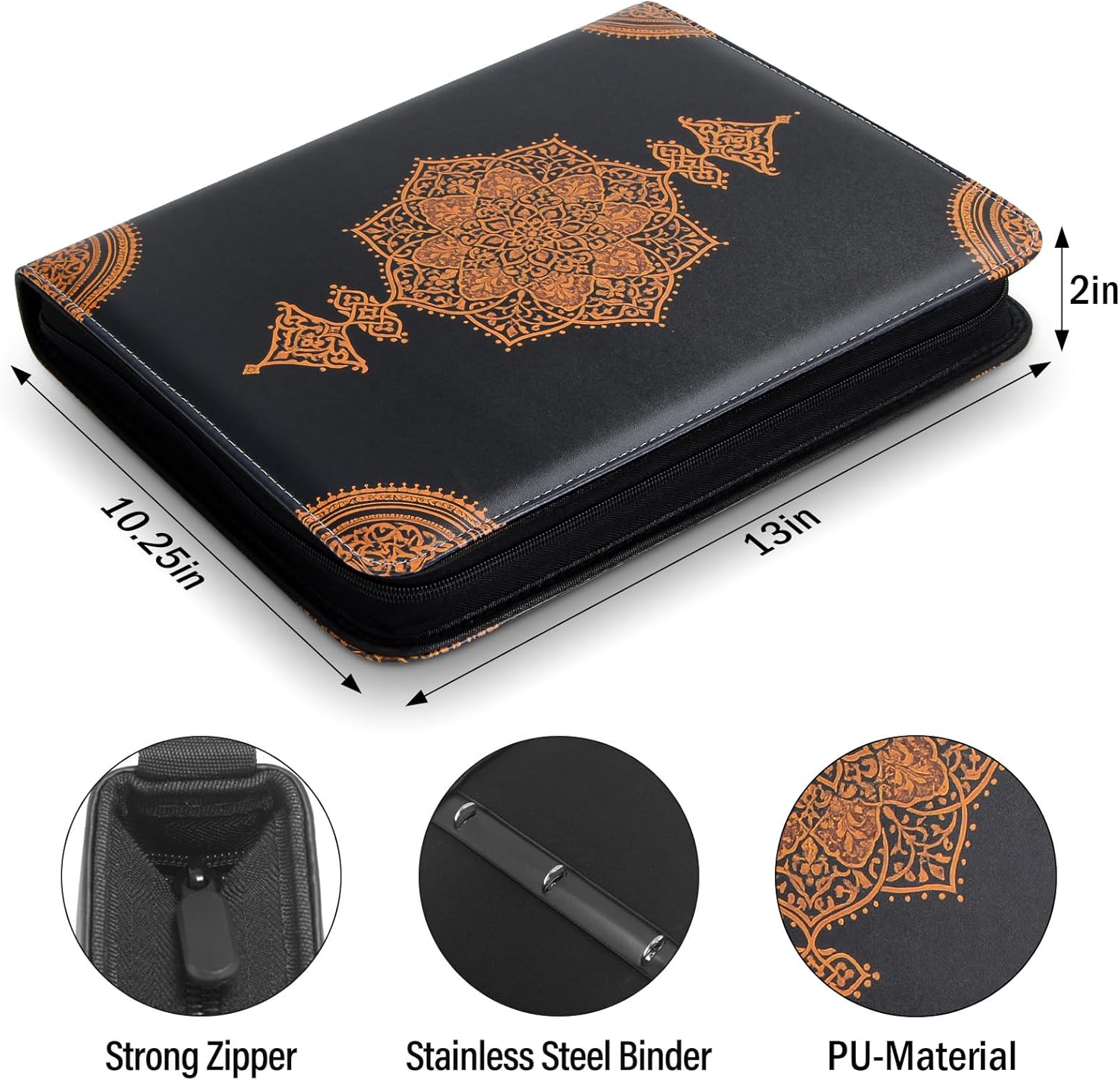 Alternative view of JoyHood Coin Collection Book Holder - 400 Coins Pockets+15 Bills Pockets, Coin Display Organizer Storage Album for 20/25/ 27/30/38mm Coin